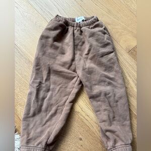 MATE brown sweatpants girl or boy 4/5 organic cotton